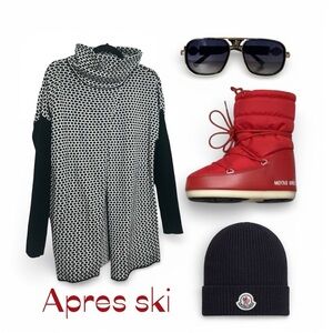 Zigzag waterfall cardigan sweater XL